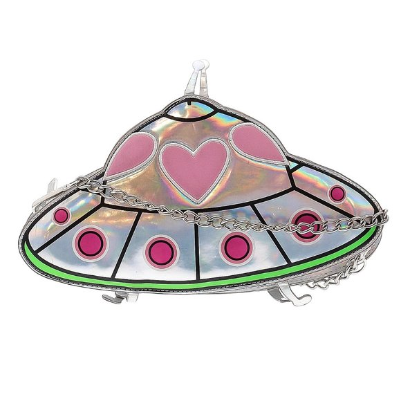 Dolls Kill Handbags - SKINNYDIP UFO crossbody holographic bag